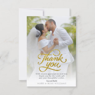 lovely wedding thank you card