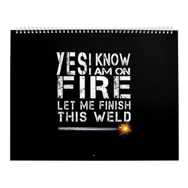 Lovely Welder Gift | Great Gift For Welder Calendar (Cover)