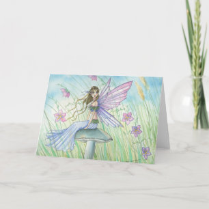 Lovely Whimsical Fairy Card by Molly Harrison