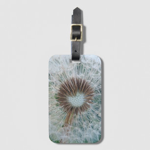 Lovely White Dandelion Luggage Tag