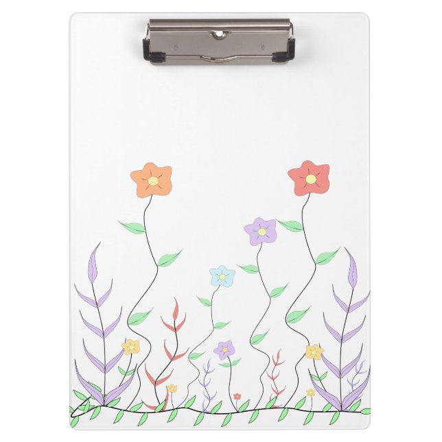 Lovely Wildflowers Clipboard (Front)