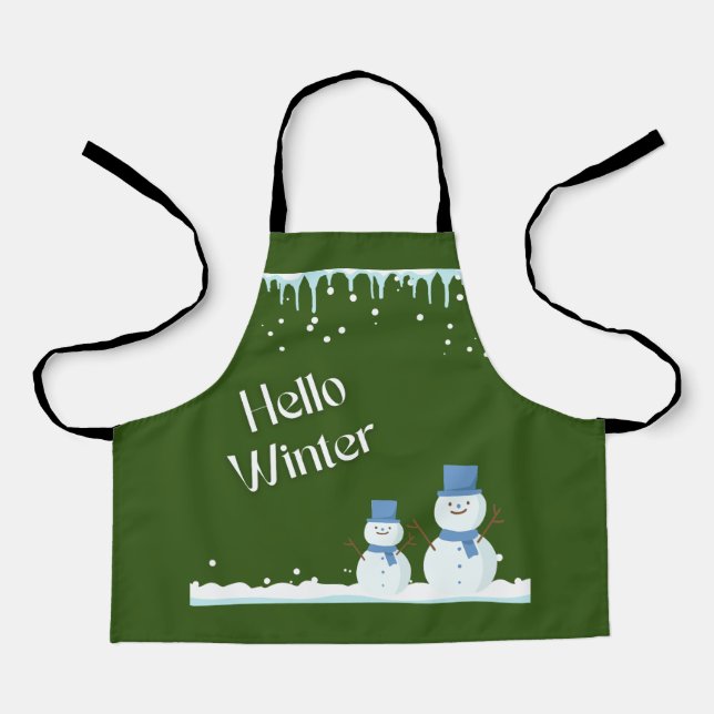 lovely winter world apron (Front)