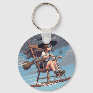 Lovely Witch Aviator Key Ring