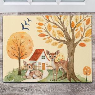 Lovely Woodland Deer Countryside Home Doormat