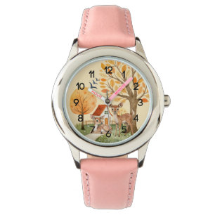 Lovely Woodland Deer Countryside Home Kids Watch