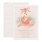 Lovely Woodland Fox Girl Baby Shower Invitation