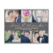Lovely Writing Wedding Photo Thank You Card Black