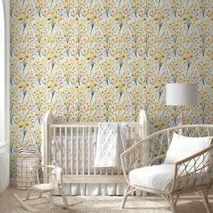 Lovely yellow spring wildflowers wallpaper