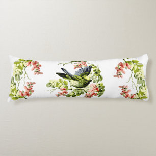 Lovely Young Parrot in Flowering Tree Body Cushion