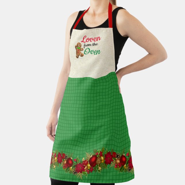 Loven From The Oven Christmas Gingerbread Man Apro Apron (Insitu)