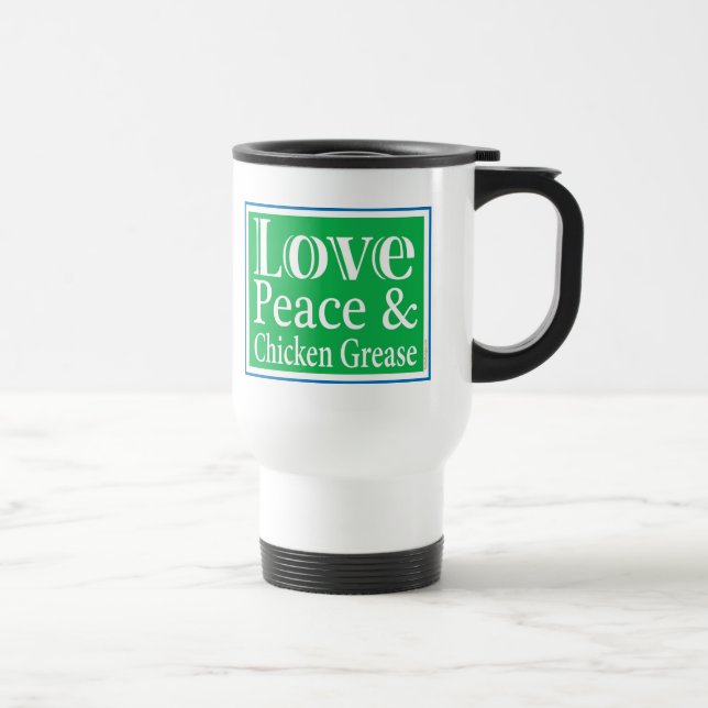 LovePeaceChick for apparel Travel Mug (Right)