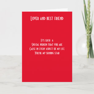 Lover and best friend card