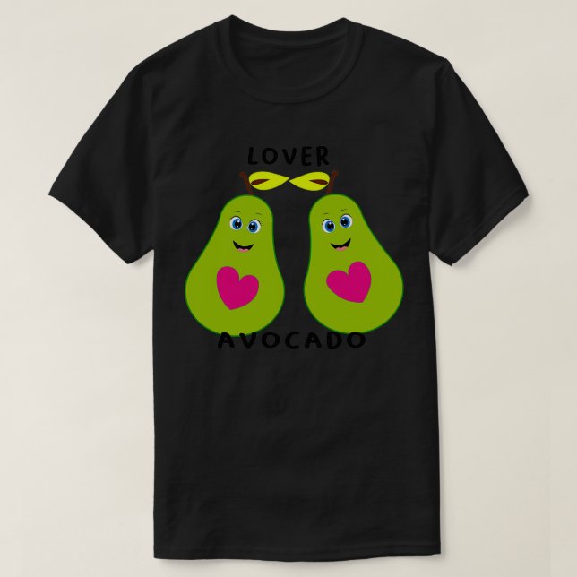 lover avocado girls funny T T-Shirt (Design Front)