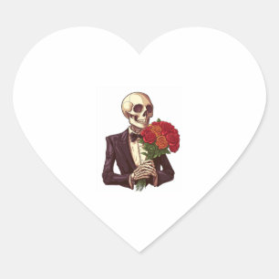Lover Bones � Funny Romantic Skeleton Heart Sticker