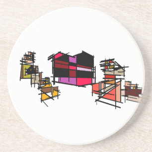 Lover Dog and Puppies mother's day Coaster