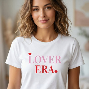 Lover Era Valentine's Day Pink & Red Hearts Tri-Blend Shirt