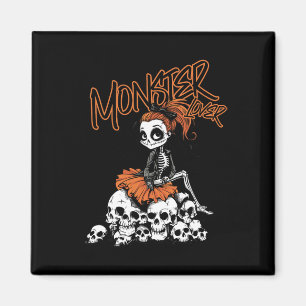 Lover Fun Skeleton Ghoul Cute Vintage Halloween 1 Magnet