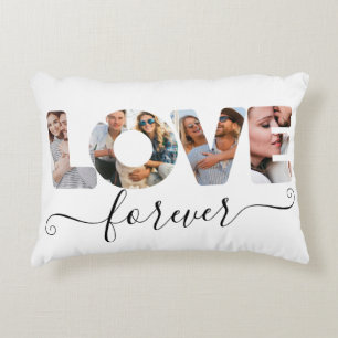 Lover Gift Photo Photo Collage New Year Accent Decorative Cushion