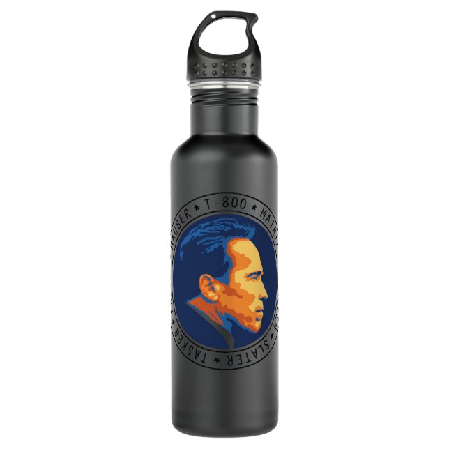 Lover Gifts Arnold Schwarzenegger Terminate Hate F 710 Ml Water Bottle (Front)