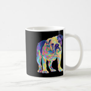 Lover Gifts Bulldog Colourful English Bulldog Mens Coffee Mug