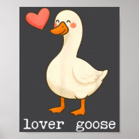 Lover Goose And Fighter Goose, Funny Couple Goose