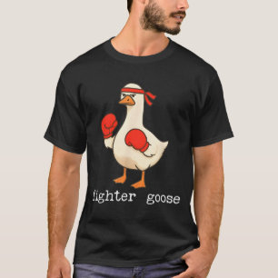 Lover Goose And Fighter Goose, Funny Couple Goose  T-Shirt