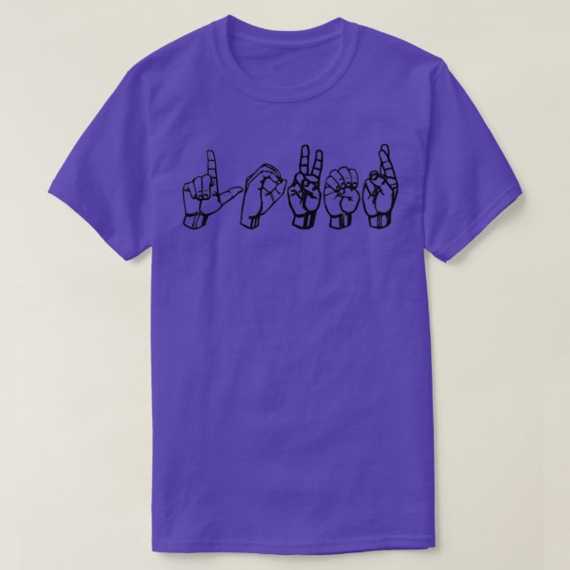 Lover in ASL T-Shirt (Design Front)
