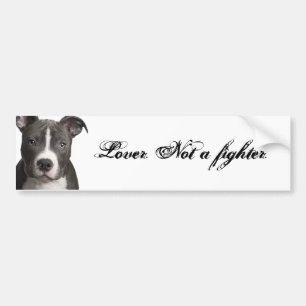 Lover. Not A Fighter. Bumper Sticker