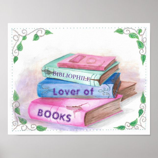 Lover of Books Poster (Front)