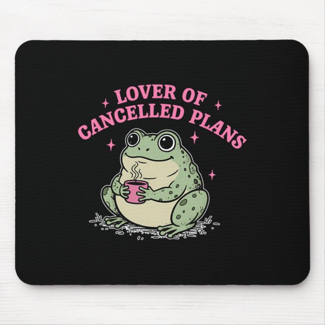 Lover Of Cancelled Plans Funny Introvert  Mouse Mat (Front)