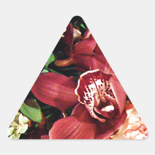 Lover of Orchids_ Triangle Sticker