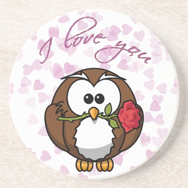lover owl coaster (Front)