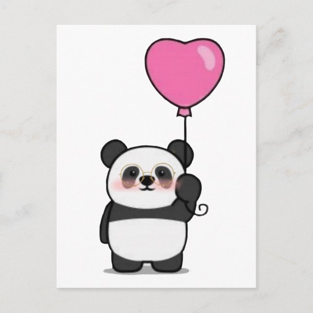 Lover panda / Valentine's Day postcard (Front)