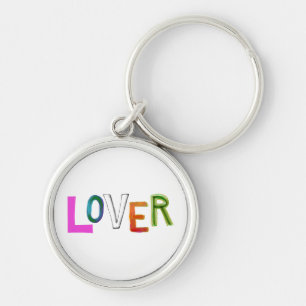 Lover partner girlfriend boyfriend spouse word art key ring