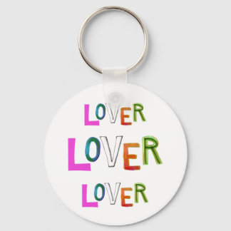 Lover partner girlfriend boyfriend spouse word art key ring