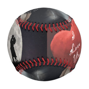 Lover’s Under Midnight Moon Valentine’s Baseball