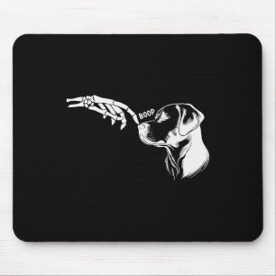Lover Skeleton Hand Boop Funny Halloween 2023 Labr Mouse Mat