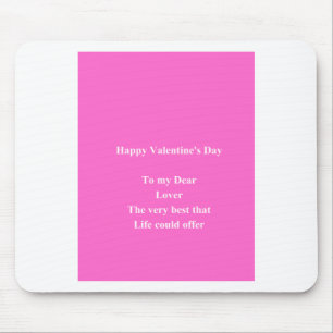 Lover Valentine's day Mouse Mat