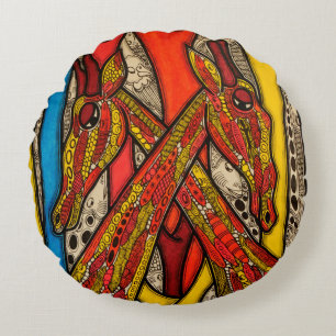 Lovers 2013 round cushion