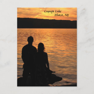 Lovers at Cayuga Lake Postcard
