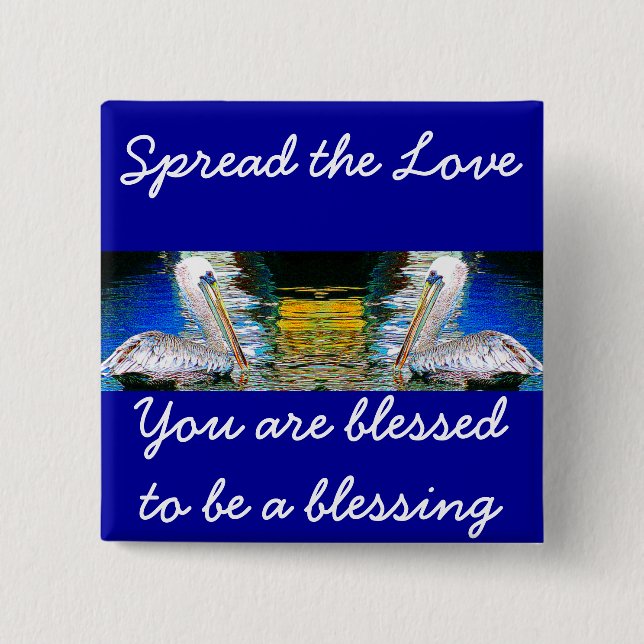 Lovers at Heart_ 15 Cm Square Badge (Front)
