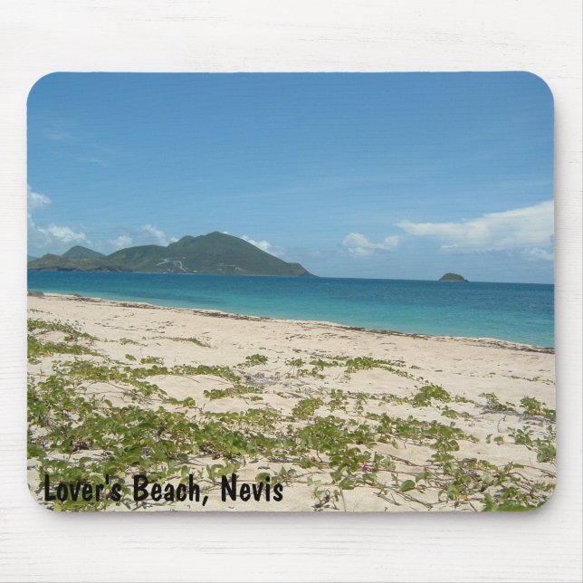 Lover's Beach, Nevis Mouse Mat (Front)
