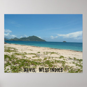 Lover's Beach, Nevis Poster