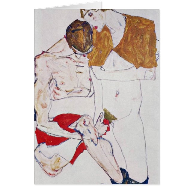 Lovers By Egon Schiele (Front)