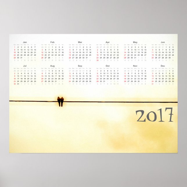 Lovers Calendar 2017 Poster (Front)