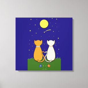 Lovers Canvas Print