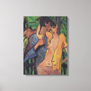 Lovers Canvas Print