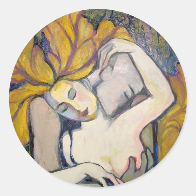 lovers classic round sticker (Front)