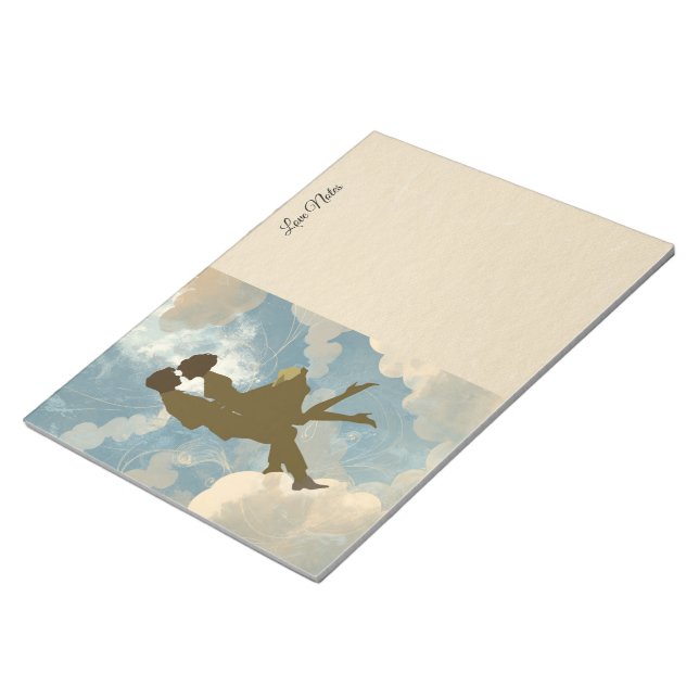 Lovers Couple in the Blue Sky Collage Notepad (Angled)