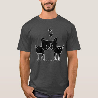 lovers couple love animals friend T-Shirt